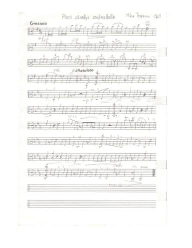 Little composition for viola solo