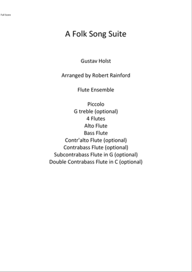 A Folk Song Suite