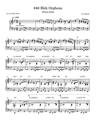 Sweet Happy Life (samba De Orpheo)