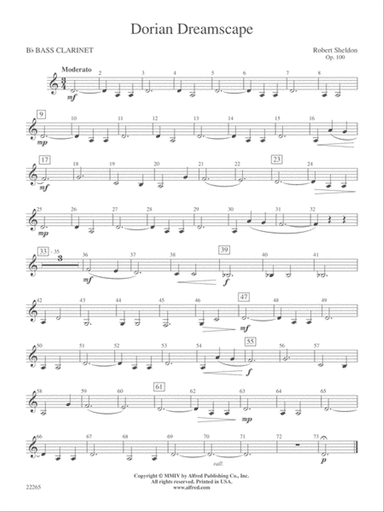 Dorian Dreamscape: B-flat Bass Clarinet