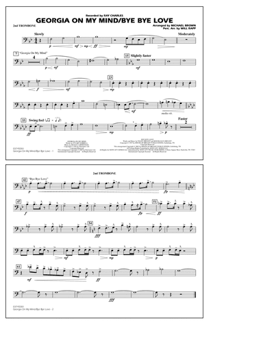 Georgia On My Mind/Bye Bye Love (arr. Michael Brown) - 2nd Trombone