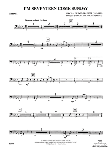 I'm Seventeen Come Sunday: Timpani