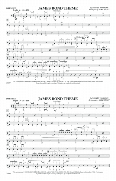 James Bond Theme: Drumset
