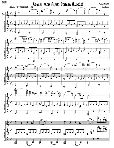 Adagio from Sonata K. 332