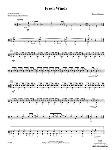 Fresh Winds: 1st Percussion