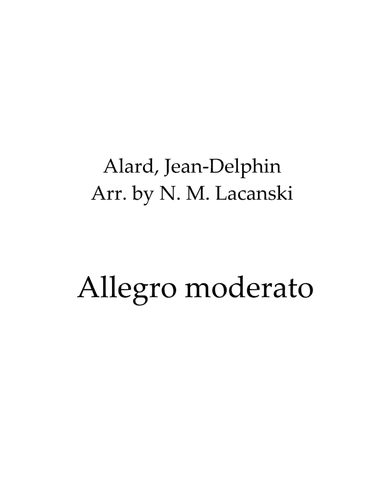 Allegro moderato