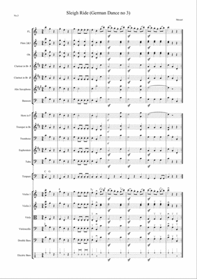 Mozart Sleigh Ride (amateur or school orchestra)