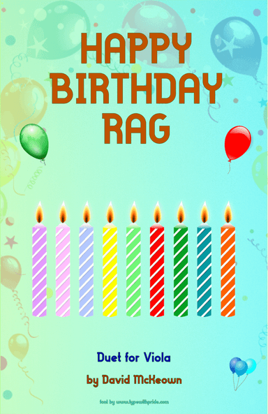 Happy Birthday Rag, for Viola Duet