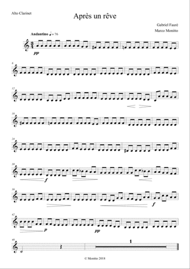 Après un rêve (Op. 7, No. 1)