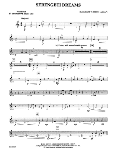 Serengeti Dreams: WP 1st B-flat Trombone T.C.