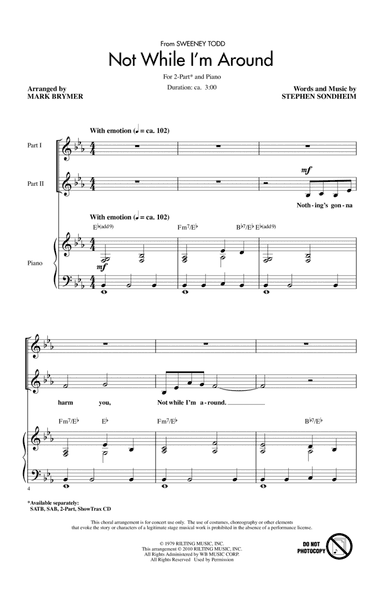 Not While I'm Around (from Sweeney Todd) (arr. Mark Brymer)