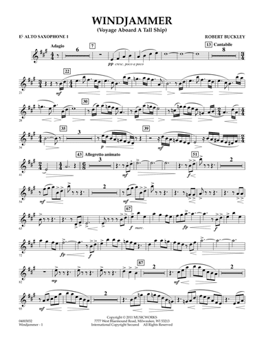 Windjammer (Voyage Aboard A Tall Ship) - Eb Alto Saxophone 1