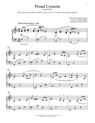 Proud Corazon (from Coco) (arr. Mona Rejino)