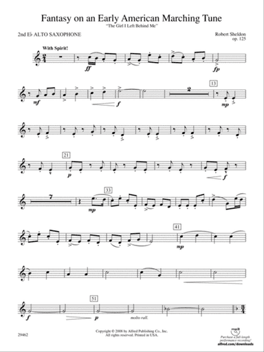 Fantasy on an Early American Marching Tune: 2nd E-flat Alto Saxophone