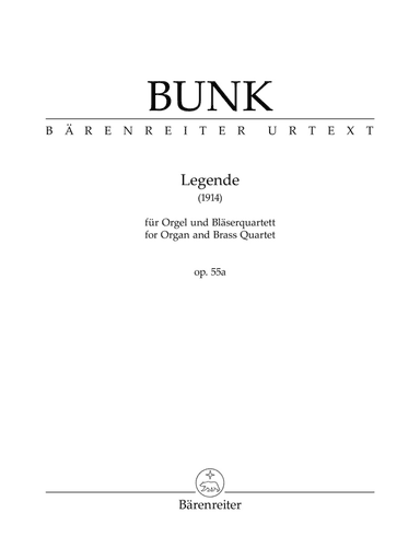 Legende for Organ and Brass Quartet, op. 55a (1914)