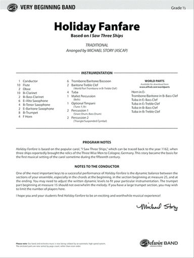 Holiday Fanfare: Score