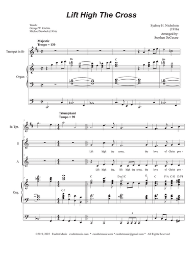 Lift High The Cross (2-part choir - (SA)