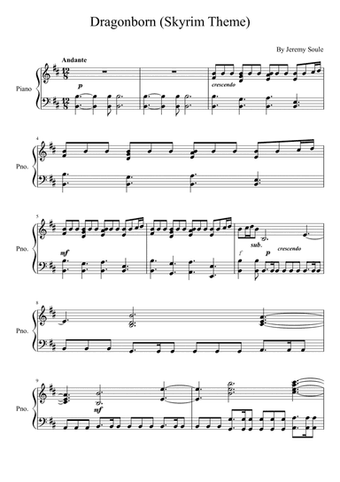 Dragonborn (skyrim Theme)