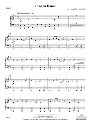 Dragon Dance: Piano Accompaniment
