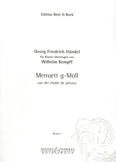 Menuett g-moll ( Aus Der "Suite de Pièces" )