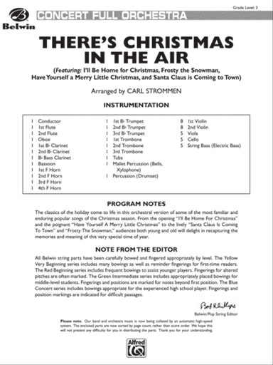 There's Christmas in the Air: Score