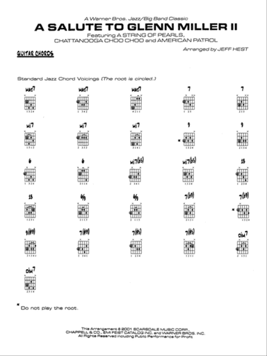 A Salute to Glenn Miller II: Guitar Chords