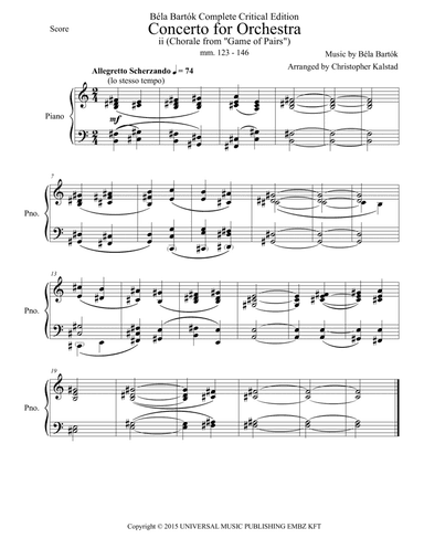Bartok Bela Complete Critical Edition