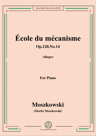 Duvernoy-École du mécanisme,Op.120,No.14,for Piano