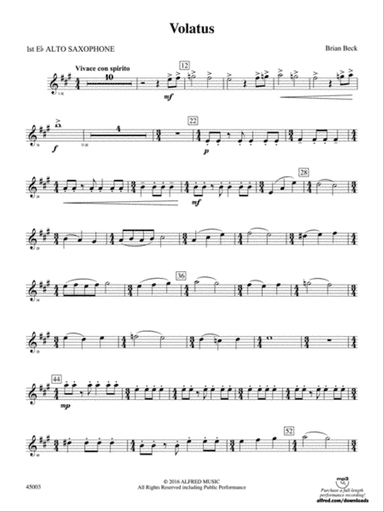Volatus: E-flat Alto Saxophone
