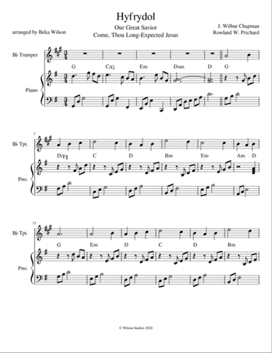 Our Great Savior--trumpet solo