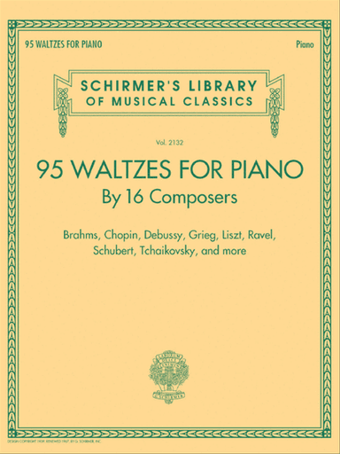 95 Waltzes by 16 Composers for Piano