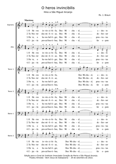 O Heros invincibilis (6 voices)