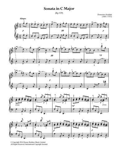 Sonata In C Major, K.159