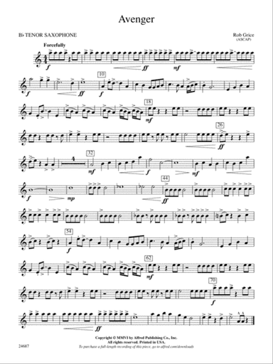 Avenger: B-flat Tenor Saxophone