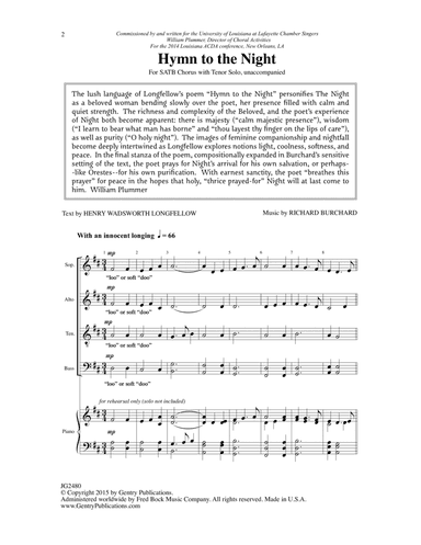 Hymn To The Night