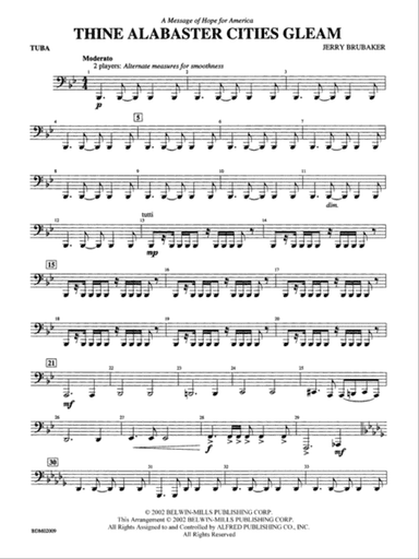 Thine Alabaster Cities Gleam (A Message of Hope for America): Tuba