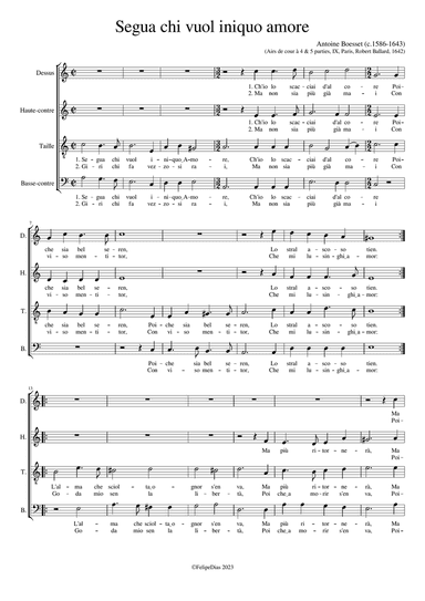 Segua chi vuol iniquo amore