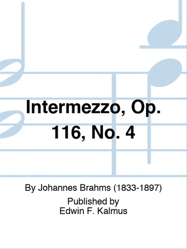 Intermezzo, Op. 116, No. 4