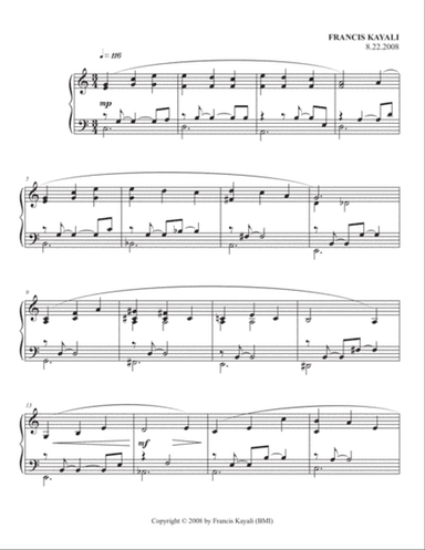 Driving through Connecticut - solo piano