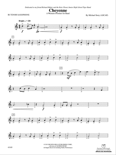 Cheyenne: B-flat Tenor Saxophone
