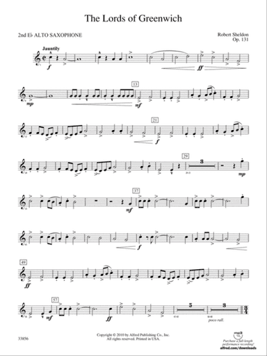The Lords of Greenwich: 2nd E-flat Alto Saxophone