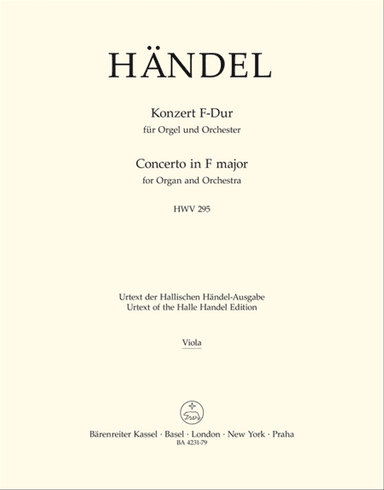 Concerto for Organ and Orchestra, No. 13 F major HWV 295 'The Cuckoo and the Nightingale'