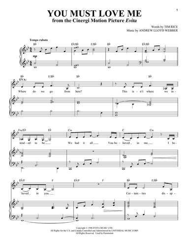 You Must Love Me (from Evita)
