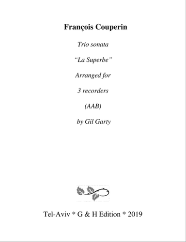 Trio sonata "La Superbe" (arrangement for 3 recorders)