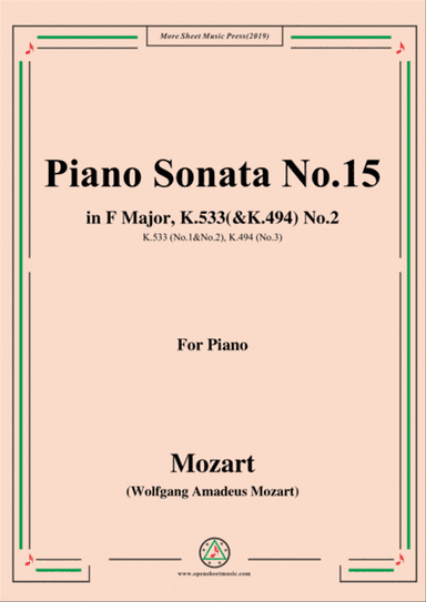 Mozart-Piano Sonata No.15 in F Major,K.533(&K.494),No.2