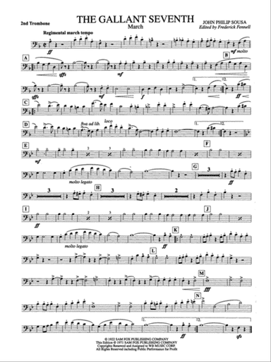 The Gallant Seventh: 2nd Trombone