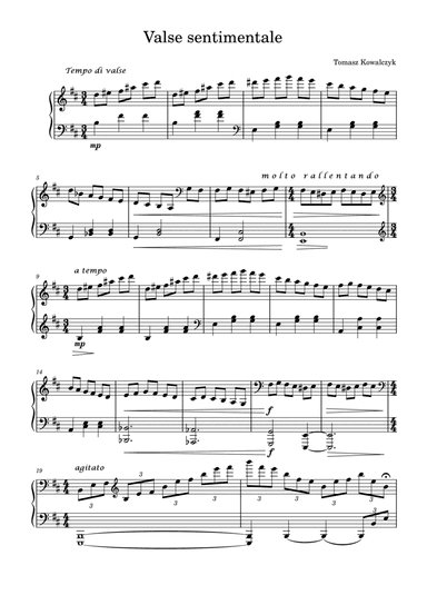 Valse Sentimentale