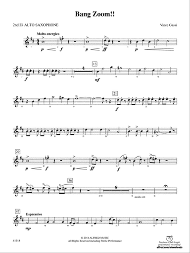 Bang Zoom!: 2nd E-flat Alto Saxophone