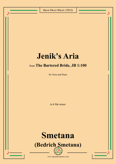 Smetana-Jenik's Aria,in b flat minor
