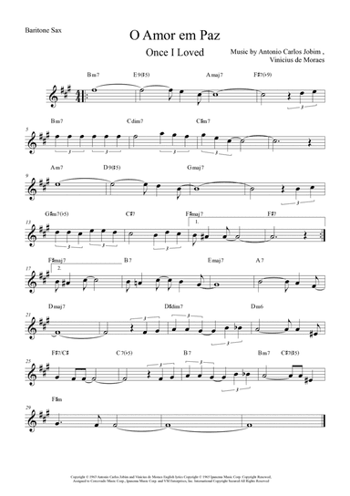 Once I Loved (amor Em Paz) (love In Peace)